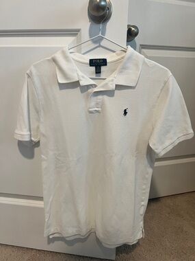 Polo by Ralph Lauren Boys 14-16 White Polo